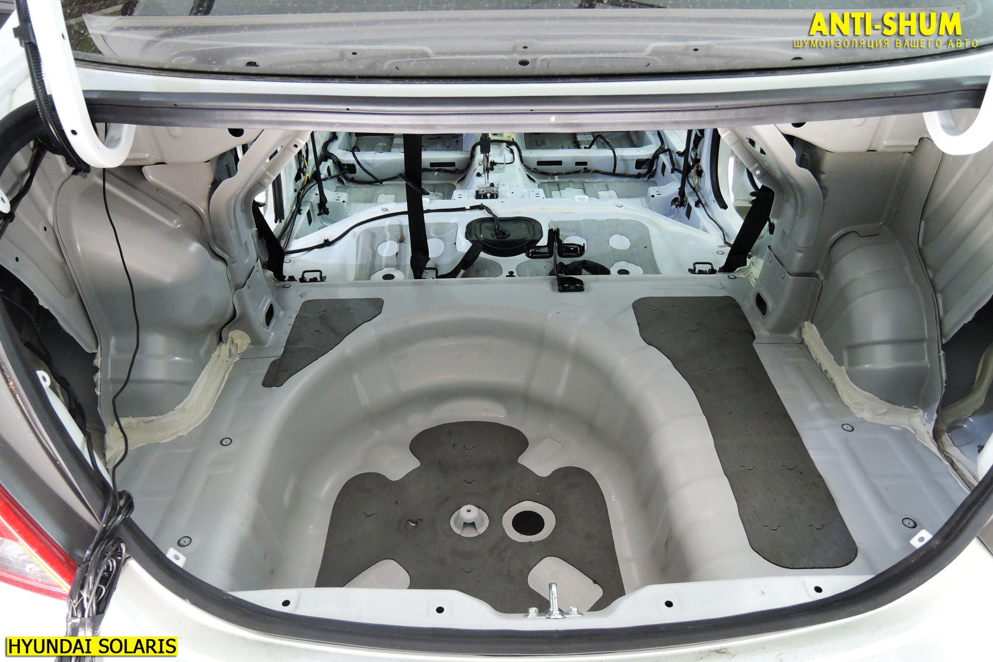 Полная шумоизоляция Hyundai (Хендай ) Solaris (Солярис).